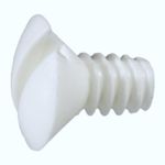 6-32 x 1/4 White Switch Plate Screw (25 Pieces)