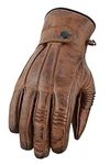 Distressed Brown Leather Motorcycle