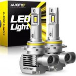 AUXITO 2023 Upgraded 9012 LED Headlight Bulbs, 26000LM 700% Brighter 6000K White Wireless 9012 HIR2 LED Light Bulbs for High Low Beam, Canbus Ready, Plug and Play, Pack of 2