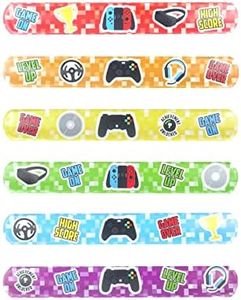 HENBRANDT Lot de 6 bracelets à clipser pour enfants, console de jeu vidéo, sac de fête, bracelet porte-bonheur pour filles et garçons