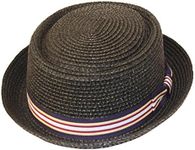 Men's Fancy Summer Straw Pork Pie D