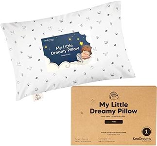 Mini Toddler Pillow with Pillowcase - 23x33 My Little Dreamy Mini Pillow, Organic Cotton Kids Pillows for Sleeping, Toddler Travel Pillow for Kid, Nursery Pillows, Small Pillow for Children (Acorn)