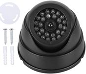 Dummy Security Camera Simulated Surveillance Cameras,Fake Security Camera with Flashing Red LED Light, for Home and Outdoor, Battery Powered,Black