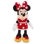 Disney Store Official Minnie Mouse Medium Soft Toy for Kids, 47cm/18”, Cuddly Character with Soft Feel Finish and Embroidered Details, Classic Red Outfit - Suitable for Ages 0