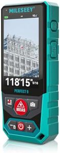 MILESEEY Outdoor Laser Measuring Tool, 985ft Professional Laser Distance Meter for Construction, 4X HD Zoom & 3" Backlit Display, Point-to-Point Technology for Large Outdoor Projects
