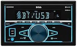 BOSS Audio Elite 480BRGB Double Din, Bluetooth, MP3 USB AM/FM Receiver, Multi Color RGB Illumination, Wireless Remote (No CD/DVD Player)