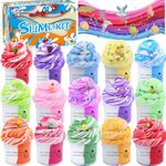 15 Pack Butter Slime Kit Cloud Slime for kids Non-Sticky Crunchy Slime Fluffy Peachybbies Slime Party Favors Supplies Slime Stress Relief Toys Kids DIY Making Birthday Christmas Easter Party Gifts