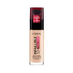 L'Oréal Paris Liquid Foundation, Full Coverage, Lasting Wear, With Vitamin C and SPF 25, Infallible 32H Fresh Wear, 20 Ivory