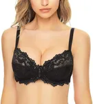 Deyllo Women’s Sheer Lace Bra Under