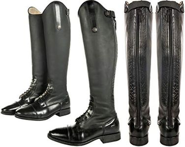 HKM Men's 9115 Reitstiefel Sevilla Teddy, Leder, Standardlänge/-Weite, Unisex 36-46 Riding Boots, Black, 11 UK