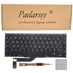 Padarsey New Replacement UK Layout Keyboard Compatible For Macbook Pro 15" A1398 2013 2014 2015 Retina W/Screws With 80pcs screws + Screwdriver