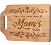 AceThrills Gifts for Mom, Mom Birthday Gifts - Engraved Bamboo Cutting Board (31 × 22 × 1 cm) - Mom Gifts from Daughter Son, Christmas Gift for Mom, Mothers Day Gifts for mom