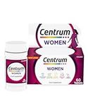 Centrum Women Multivitamin Tablets for Women, Vitamins with 23 Essential Nutrients, including Vitamin C, D, and Iron, 60 ct (Packaging and Tablet colour may vary slightly)