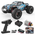 BEZGAR HP162S Remote Control Car - 1:16 Scale Brushless Fast RC Cars 40KPH, RC Trucks 4x4 Offroad Waterproof, RC Monster Trucks, RC Trucks for Adults