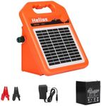 ANDMON MINI250 15 Miles Solar Electric Fence Charger, 0.25 Joule Solar Fence Charger for Livestock, Pigs, Horses, Cattle Sheep, Solar Powered Electric Fence with Day or Night Mode, Easy Installation