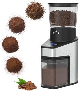 Cobuy Burr Coffee Grinder Electric w/Adjustable Settings for Precision Coffee Bean Grinding (18 Cup) Automatic Burr Mill (150W) Stainless Steel Coffee Maker