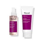 Murad Hydration Clarify, Exfoliate, and Cleanse Duo | Triple Action Exfoliating | AHA/BHA Facial Cleanser with a Hydrating Toner | Cleanse Impurities | Salicylic Acid | Clarifying Toner