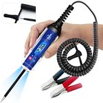 BOAK Automotive Test Light,3-60V DC Bidirectional Voltage Circuit Tester with Voltage Display&Illumination,Fuse Tester with Voltmeter,Voltage Tester Electric Test Pen,Continuity Test.