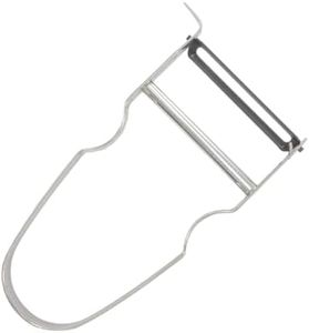 Fackelmann 36122 Rasoir à légumes Castor, éplucheur, éplucheur à légumes, épluche légumes, Acier Inoxydable, Gris, 10,8 x 5,2 cm