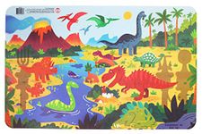 Constructive Eating Dinosaur Placemat for Toddlers, Infants, Babies and Kids - Placemat Toy is Made in The USA Using Materials Tested for Safety