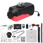 Triclicks 12V 5KW Air Diesel Heater Parking Heater Diesel Night Heater with Silencer LCD Switch Remote Control 10L Tank For Truck, Boat, Car Trailer, Motorhomes, Campervans (Color A)