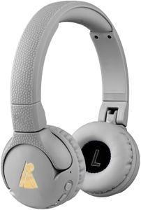 POGS Casque d'écoute Bluetooth sans Fil Kids | Le Gecko 2 | Casque réglable et Durable pour Enfants de 3 Ans et Plus | Volume limité à 85 DB | Microphone | Fonction de Partage de Musique (rGris)