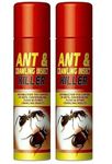 2x Ant Cockroach & Crawling Insects Killer Spray Ideal for Indoor and Outdoor/Garden Use