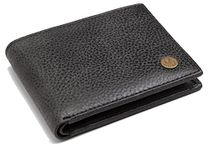 WildHorn Black Leather Wallet for Men I Ultra Strong Stitching I 6 Card Slots I 2 Currency & 2 Secret Compartments I 1 Coin Pocket