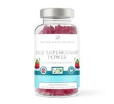 Multivitamin for Kids - 60 Natural Berry Flavoured Vitamins & Mineral Gummies for Children - Free from Artificial sweeteners - Vitamins D, C, A, B, & E chewable Supplements 3 Years +
