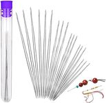 18 Pieces Beading Needles, 6 Sizes 