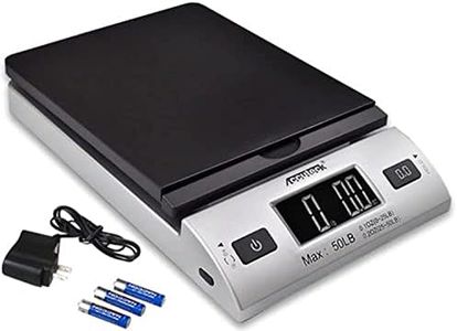 Accuteck S 50 lb x 0.2 oz All-in-One Digital Shipping Postal Scale with AC Postage (W-8250-50BS)