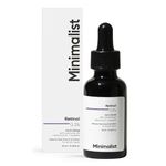 Minimalist 0.3% Retinol Face Serum For Anti Aging For Beginners | Night Face Serum With Retinol & Q10 To Reduce Fine Lines & Wrinkles | For Women & Men (10 ml)