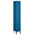 Salsbury Industries 66162BL-U Six Tier Box Style 12-Inch Wide 6-Feet High 12-Inch Deep Unassembled Standard Metal Locker, Blue