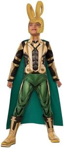 Avengers Assemble Loki Deluxe Costume, Child's Medium