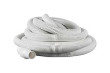 Swimming Pool & Spa 6m Swivel Cuff Vacuum Hose White 38mm Diameter