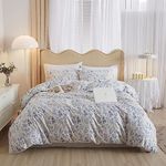 AMWAN 3 Piece Floral Duvet Cover Fu