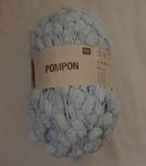 Rico Essentials Pompon Yarn, 200g - Baby Blue, 20