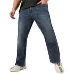 Urbano Plus Men's Dark Blue Washed Bootcut Jeans Stretchable (plusbootjeanwhkyelp-02-dblue-42)