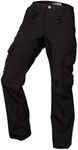 LAPG Women's Uniform Tactical Pants, Elastic Waistband, Training & Work Pants, Black, 14