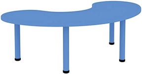 Intra Kids School Study Table Big Half Moon Table (Multicolor) - Without Chairs