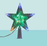 1PC 2020 New Colorful LED Light Up Christmas Tree Topper Star Xmas Tree Ornaments Party Christmas Tree Top Decorations (1PC 2020)