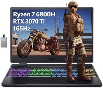 Acer Nitro 5 15.6" QHD (2560 x 1440) 165Hz Gaming Laptop, AMD Ryzen 7 6800H, 64GB DDR5 RAM, 2TB SSD, NVIDIA GeForce RTX 3070Ti, 4-Zone RGB Keyboard, Wi-Fi 6, Win 11 Pro, Black, 32GB Hotface USB Card