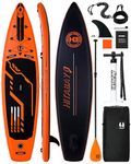 Inflatable Stand Up Paddle Board with Premium SUP Accessories & Camera Mount, Inflatable Ultra-Light (17.3lbs) Paddle Board for Adults & Youth of All Skill Levels, 11' Inflatable SUP Board