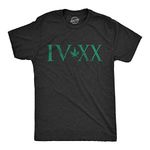 Mens IVXX 420 T Shirt Funny Graphic Weed Tee Cannabis CBD Pot Gift for Stoners (Heather Black) - 5XL