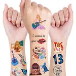 Temporary Tattoos 54 Pop Music Tattoos, Singer Concert Tattoos Temporary, TS Fan Party Birthday Party Supplies, Body Arm Face Waterproof Fake Tattoos, Temporary Tattoos Adult Kids Teens, Gifts Ideas