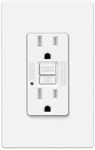 ELECTECK 15 Amp GFCI Outlets, Tamper Resistant, Self-Test GFI Receptacles with LED Indicator, Ground Fault Circuit Interrupter, Decor Screwless Wallplate Included, ETL Listed, White