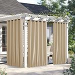 NICETOWN 2 Panels Outdoor Curtains 