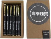 Fengtaiyuan 038P18, Gel Ink Rollerball Pens, Black Ink, Ultra Fine, 18 Pack, 0.38mmm, Writing Smooth, Cool Pens (Black038P18)