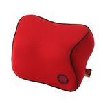 GiGi G-1107 Driving Comfortable and Soft NASA Memory Foam Car Neck Pillow|Full Surround car headrest of seat|Head Pillow|Rest Pillow|Protect Neck&Vertebra in Travel/Office/Home/car (Red)