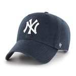 47 Brand MLB New York Yankees Men's Home Clean Up Cap, Navy, One-Size